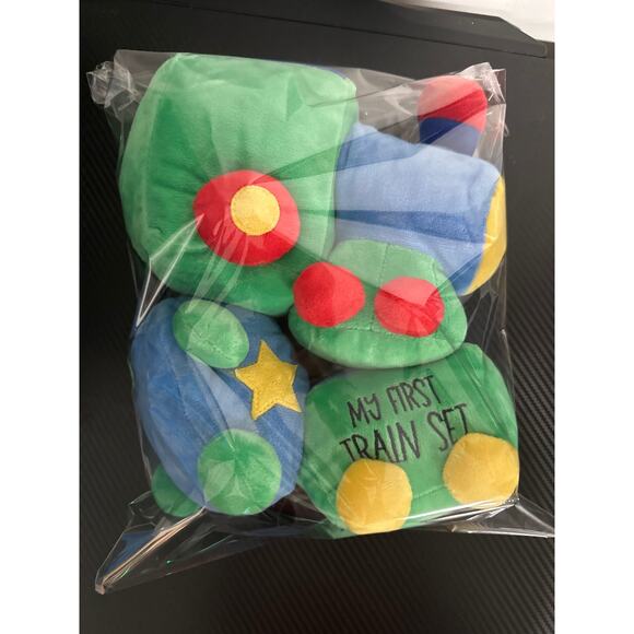 Mud Pie Kids Train Plush Set- My First Train Set - Picture 3 of 4